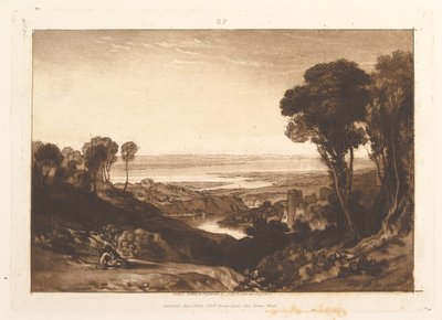 Severn和Wye Liber Studiorum的交界处，第六部分，第28页，1811年6月。 作者 约瑟夫·马洛德·威廉·特纳