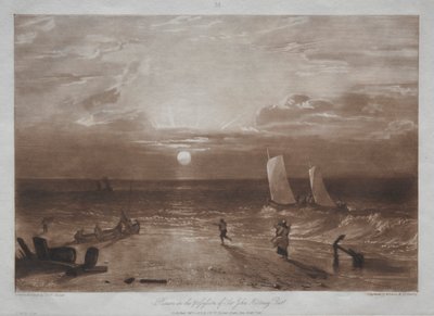 Liber Studiorum：  Mildmay Sea-piece 作者 约瑟夫·马洛德·威廉·特纳