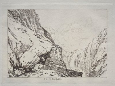 Liber Studiorum：  圣哥达山 作者 约瑟夫·马洛德·威廉·特纳
