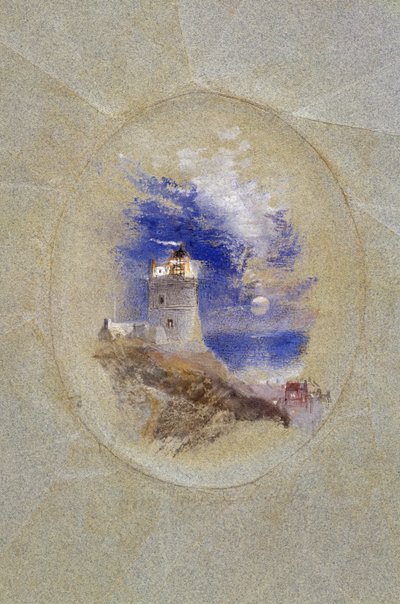 洛斯托菲灯塔，约 1827 年（纸上水粉画） 作者 约瑟夫·马洛德·威廉·特纳