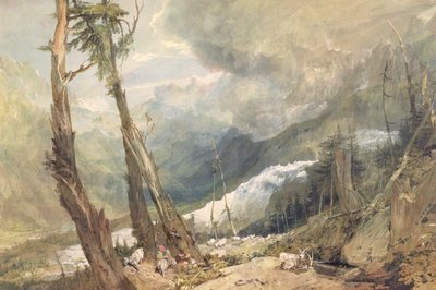 瑞士Chamouni山谷的Mere de Glace 作者 约瑟夫·马洛德·威廉·特纳