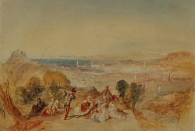 那不勒斯，c.1850-51（纸上铅笔和水彩） 作者 约瑟夫·马洛德·威廉·特纳