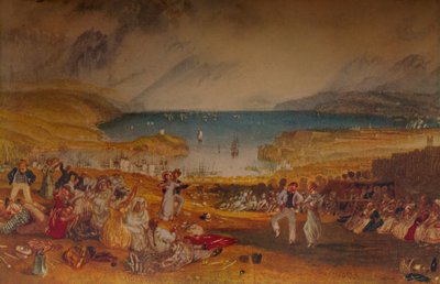 普利茅斯，德文郡，c1830 作者 约瑟夫·马洛德·威廉·特纳