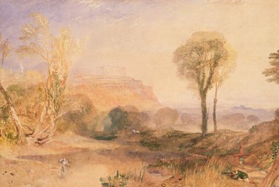 蒙哥马利郡鲍维斯城堡，c.1835（纸上水彩画） 作者 约瑟夫·马洛德·威廉·特纳