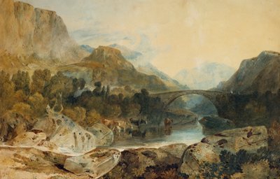 罗斯罗维特大桥，Borrowdale，约1802年 作者 约瑟夫·马洛德·威廉·特纳