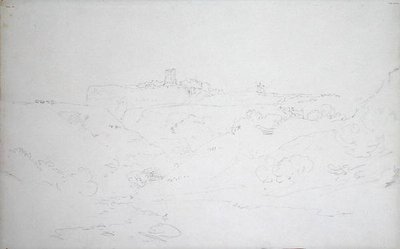 斯卡伯勒城堡，约1801年（纸上铅笔）。 作者 约瑟夫·马洛德·威廉·特纳