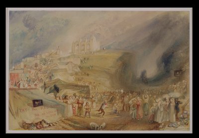 圣凯瑟琳山，吉尔福德，萨里，1830年（wc和石墨纸） 作者 约瑟夫·马洛德·威廉·特纳