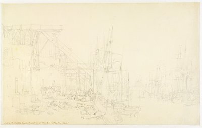 &39;The Hurries&39;，煤炭船装载，North Shields，1795（纸上石墨） 作者 约瑟夫·马洛德·威廉·特纳