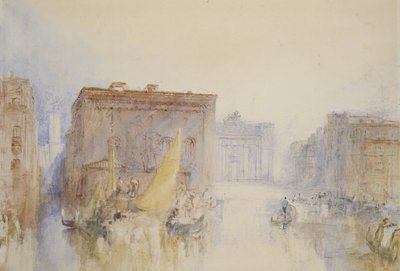 威尼斯：1840年的Accademia（用笔在纸上用墨水） 作者 约瑟夫·马洛德·威廉·特纳