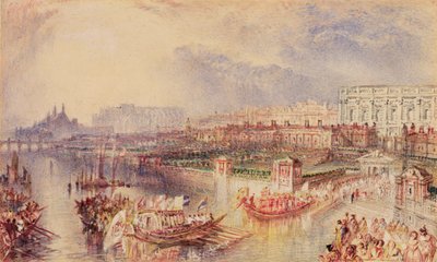怀特霍尔，约 1835 年（纸面水彩画） 作者 约瑟夫·马洛德·威廉·特纳