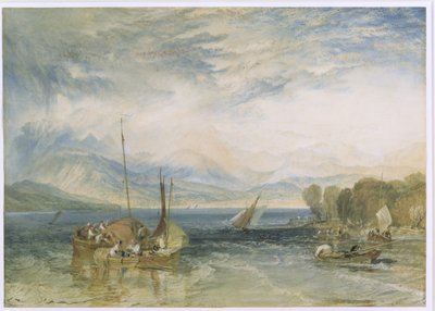 温德米尔，1821年（纸上wc）（修复后） 作者 约瑟夫·马洛德·威廉·特纳
