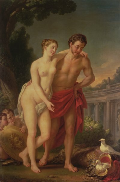 火星和金星，1767-8 作者 Joseph Marie, the Elder Vien