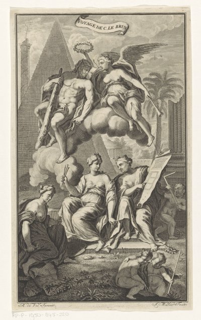 维多利亚为大力士加冕
C. le brun 的旅行（扉页为实物）
扉页：科内利斯-德-布鲁因，《黎凡特之旅》，1700 年 作者 罗伯特·杜瓦尔