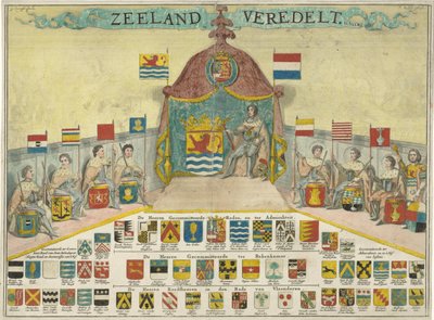泽兰 Gecommitteerde Raden 和泽兰城镇的徽章和名称
泽兰（Zeeland veredelt）（物体上的名称 作者 热拉尔·德·莱瑞斯