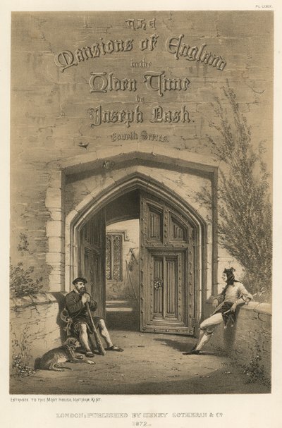 进入护城河，Ightham，肯特 作者 Joseph Nash