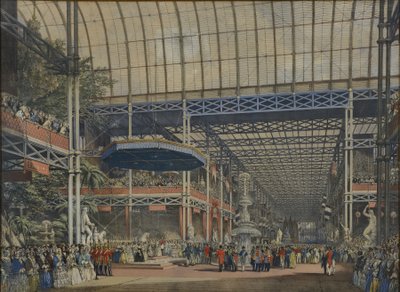 摘自1854年《狄金森1851年世界大展览的综合图片》，就职典礼，1851年5月1日 作者 约瑟夫·纳什