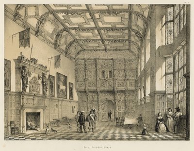 Hall，Hatfield，Herts 作者 Joseph Nash