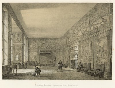 Presence Chamber，Hardwicke Hall，Derbyshire 作者 Joseph Nash