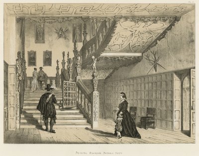 Principal Staircase，Hatfield，Herts 作者 Joseph Nash