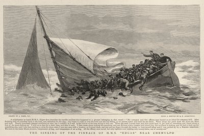 在Chemulpo附近沉没的HMS Edgar Pinnace 作者 约瑟夫·纳什