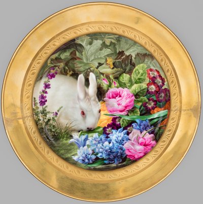 带白兔的盘子 作者 约瑟夫·尼格