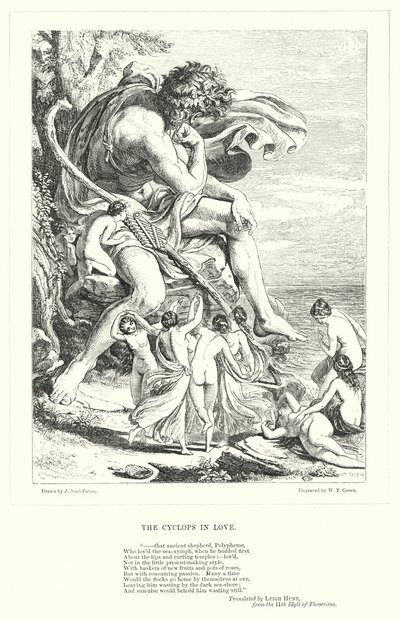 恋爱中的独眼巨人（版画） 作者 约瑟夫·诺埃尔（后）佩顿
