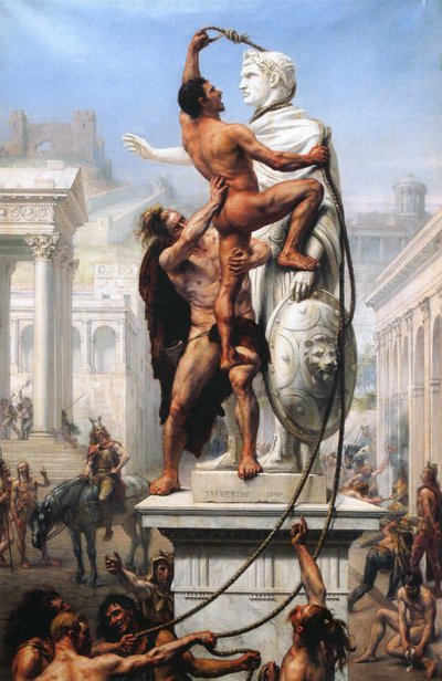 1890年，西哥特斯（Visigoths），罗马的麻袋，410年 作者 约瑟夫·诺埃尔·西尔维斯特