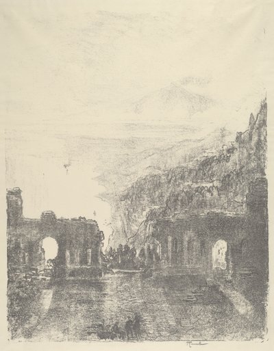 Aetna Over Taormina, 1913年。 作者 约瑟夫·彭内尔