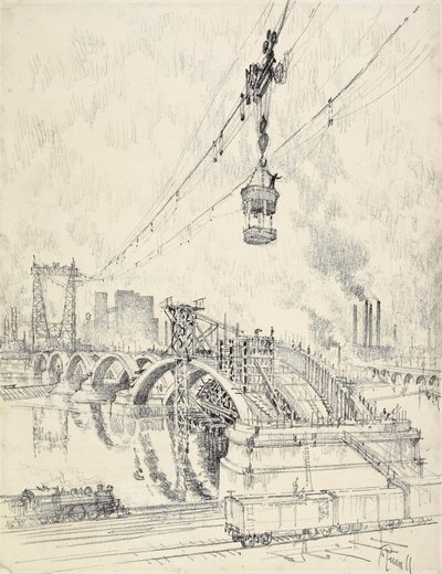 建于1915年的明尼阿波利斯大桥 作者 约瑟夫·彭内尔