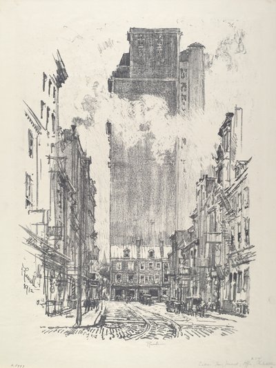 在桑索姆街，1912年。 作者 约瑟夫·彭内尔