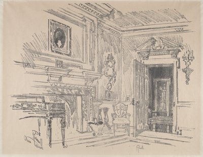克利文顿的画室，1912年。 作者 约瑟夫·彭内尔