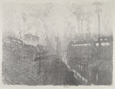 1916年，军工厂的夜晚。 作者 约瑟夫·彭内尔