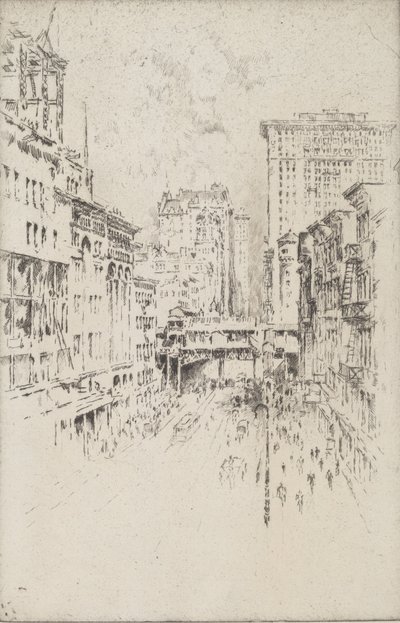 第四十二街，1904年。 作者 约瑟夫·彭内尔