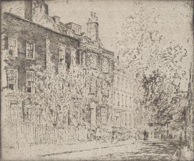 大学院街，威斯敏斯特，1904年。 作者 约瑟夫·彭内尔