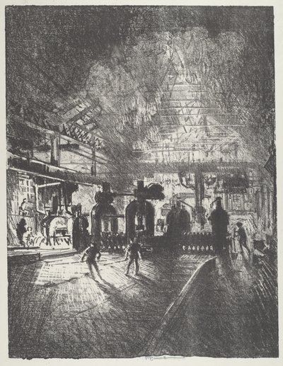 在死神的爪牙下，为炮弹滚动的棒子，1916年。 作者 约瑟夫·彭内尔