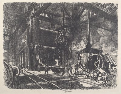 在布罗布丁纳格的土地上，装甲板折弯机，1917年。 作者 约瑟夫·彭内尔