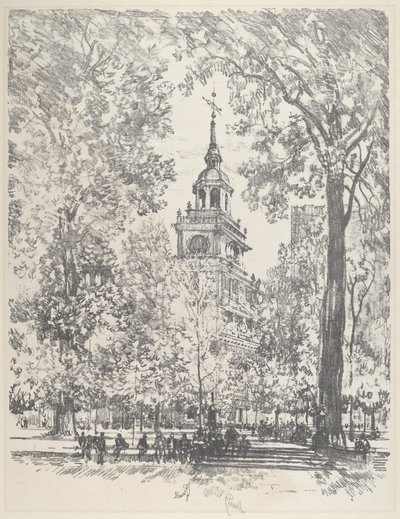 独立广场和州政府大楼，1912年。 作者 约瑟夫·彭内尔