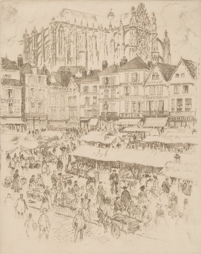 La Place, Beauvais, 1907。 作者 约瑟夫·彭内尔
