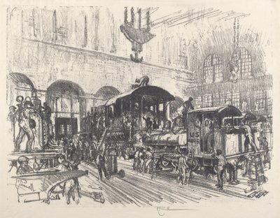 制造战争机车，1917年。 作者 约瑟夫·彭内尔