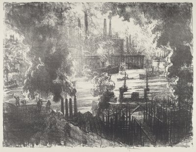 军需品河，1916年。 作者 约瑟夫·彭内尔