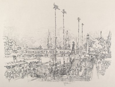Oberbaum-Brucke，柏林，1921。 作者 约瑟夫·彭内尔