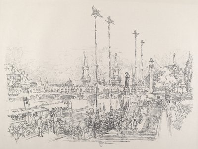Oberbaum-Brucke，柏林，1921。 作者 约瑟夫·彭内尔