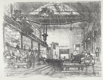 刨削大贝壳，1916年。 作者 约瑟夫·彭内尔