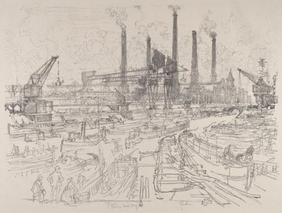 电力局，柏林，1914年。 作者 约瑟夫·彭内尔