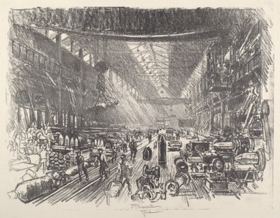 壳牌工厂，第一号，1917年。 作者 约瑟夫·彭内尔