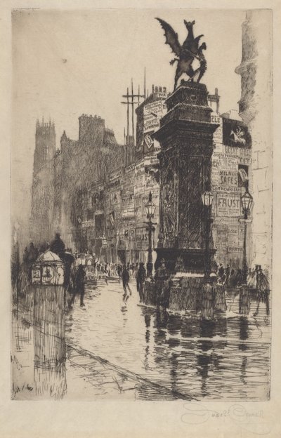 Temple Bar, 1885年。 作者 约瑟夫·彭内尔