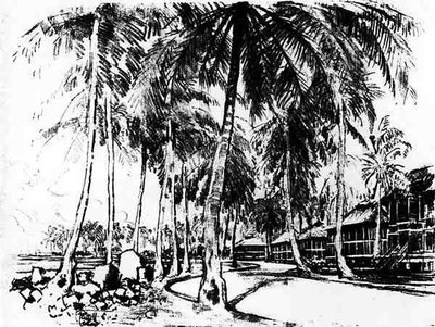 1912年约瑟夫·彭内尔（Joseph Pennell）的“巴拿马运河”（The Panama Canal）的美国区（木炭纸） 作者 约瑟夫·彭内尔