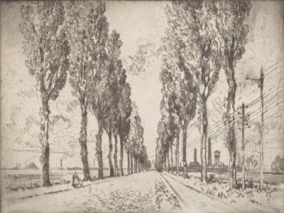 大街，瓦朗谢讷，1910年。 作者 约瑟夫·彭内尔