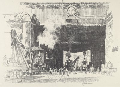 大商店的大门前，1916年。 作者 约瑟夫·彭内尔