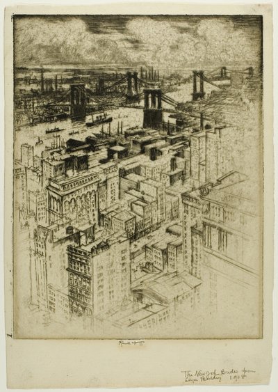 桥梁 作者 Joseph Pennell